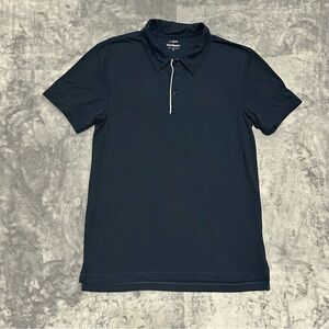 J. Crew Performance Dark Blue Polo Shirt
